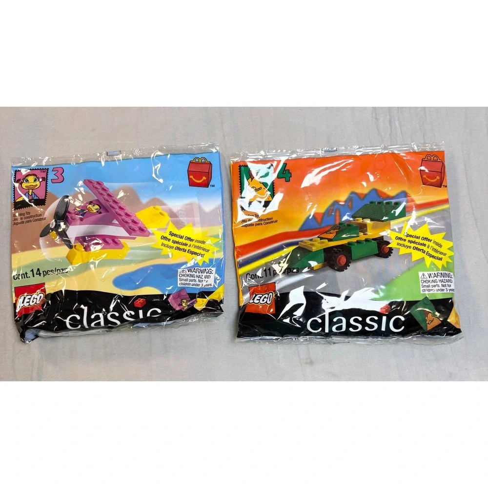 Vintage 1999 McDonalds Happy Meal LEGO Classic Set 1-7 Complete